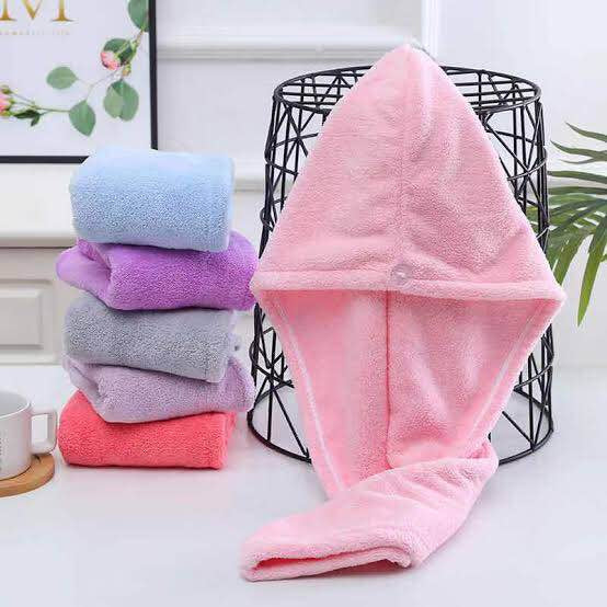 Microfiber Hair Dryer Wrap Towel for Women – Pack of 2