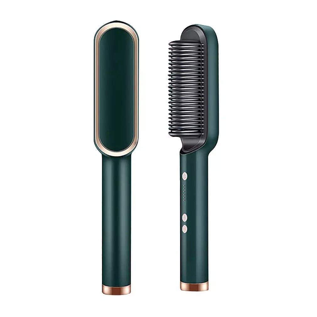 2 - in - 1 Hair Straightener & Curler Brush – Fast Heating Professional Styling Comb for Women Short & Shopify - Optimized - Smart Flex Store