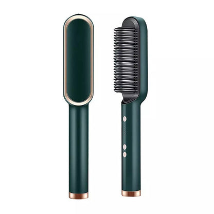 2 - in - 1 Hair Straightener & Curler Brush – Fast Heating Professional Styling Comb for Women Short & Shopify - Optimized - Smart Flex Store