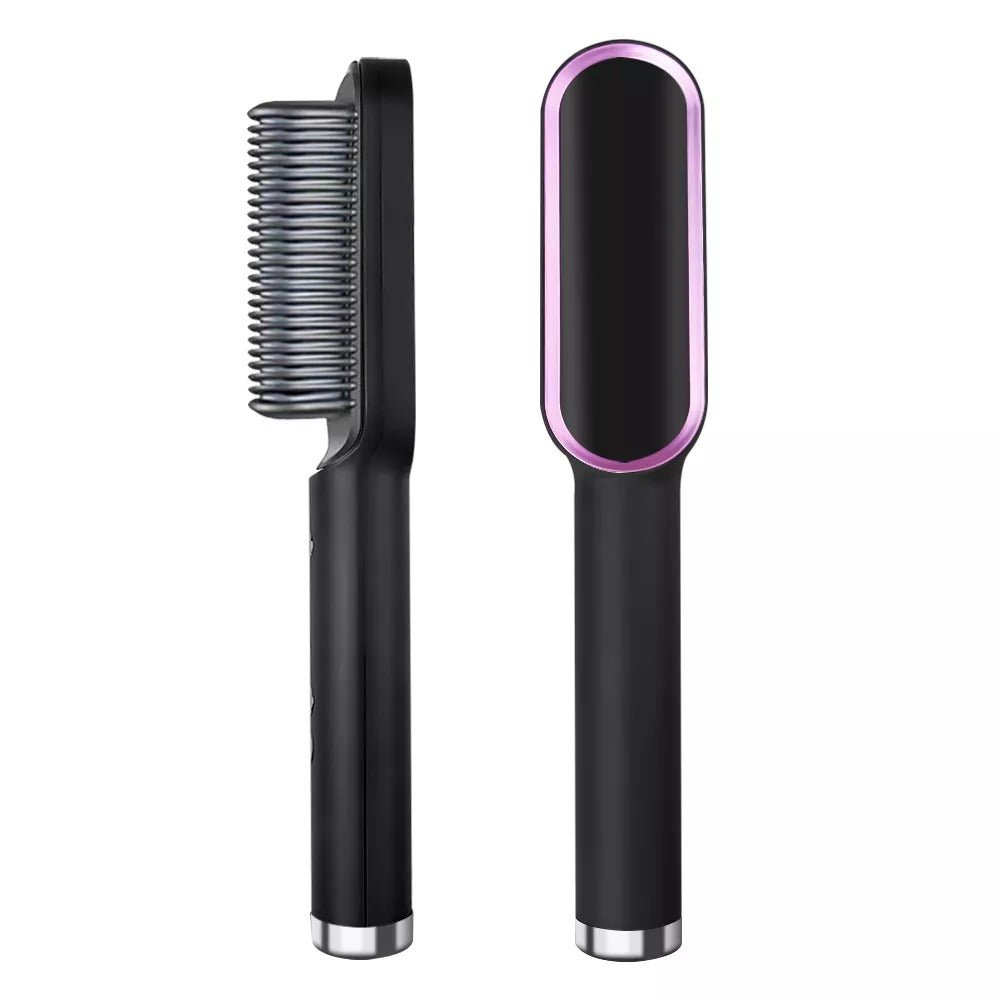 2 - in - 1 Hair Straightener & Curler Brush – Fast Heating Professional Styling Comb for Women Short & Shopify - Optimized - Smart Flex Store