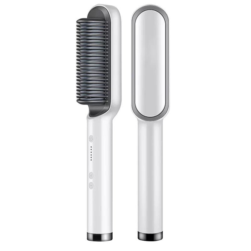 2 - in - 1 Hair Straightener & Curler Brush – Fast Heating Professional Styling Comb for Women Short & Shopify - Optimized - Smart Flex Store