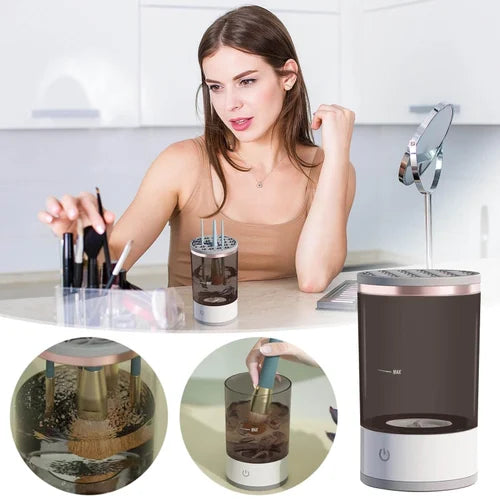 Electric Makeup Brush Cleaner & Dryer – All-in-One Cleaning Tool