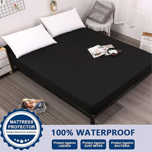Waterproof Mattress Protector Sheet – Fitted, Breathable & Washable Mattress Cover - Smart Flex Store