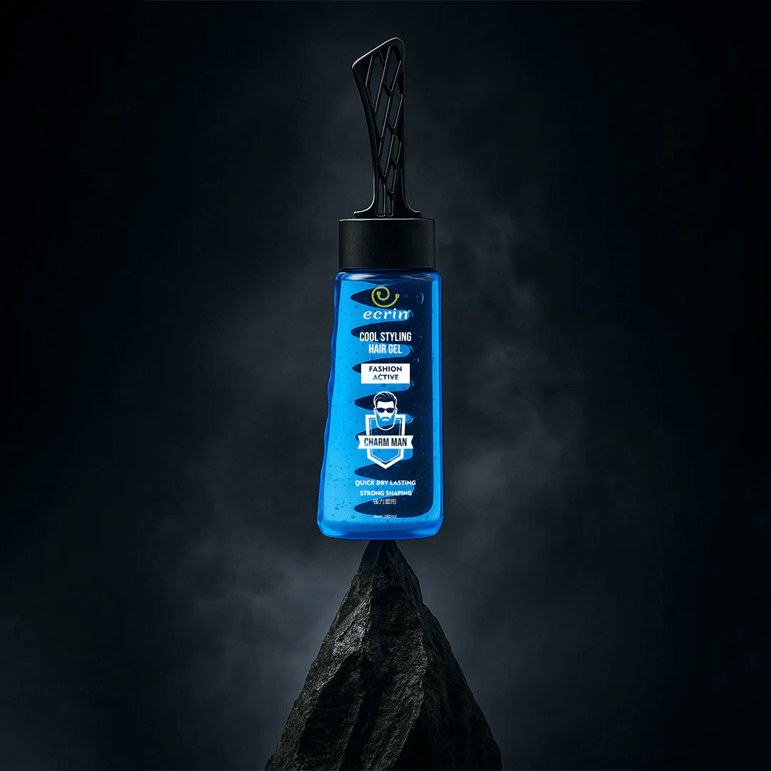 ECRIN Cool Styling Hair Gel with Active Collagen – Strong Hold & Nourishing Care (280ml) - Smart Flex Store