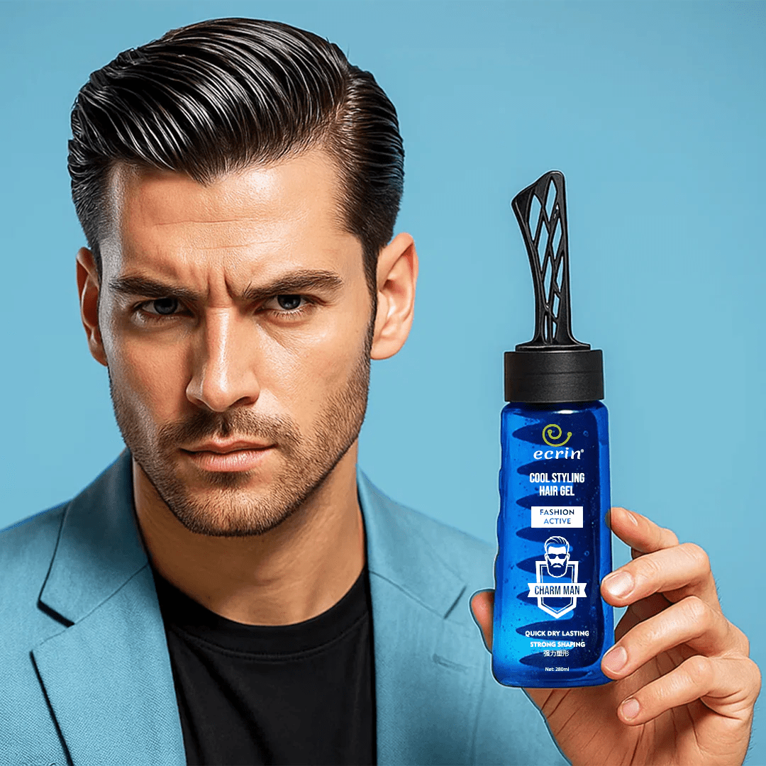 ECRIN Cool Styling Hair Gel with Active Collagen – Strong Hold & Nourishing Care (280ml) - Smart Flex Store