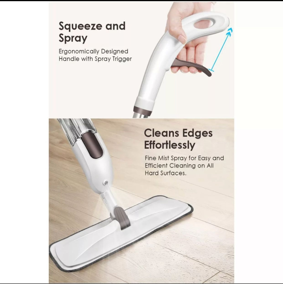 Magic Spray Flat Mop – Effortless Floor Cleaning
