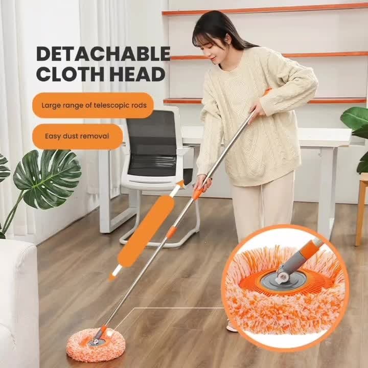 360° Sunflower Round Mop with Extendable Telescopic Handle | Multi - Purpose Floor, Glass & Car Cleaning Mop - Smart Flex Store