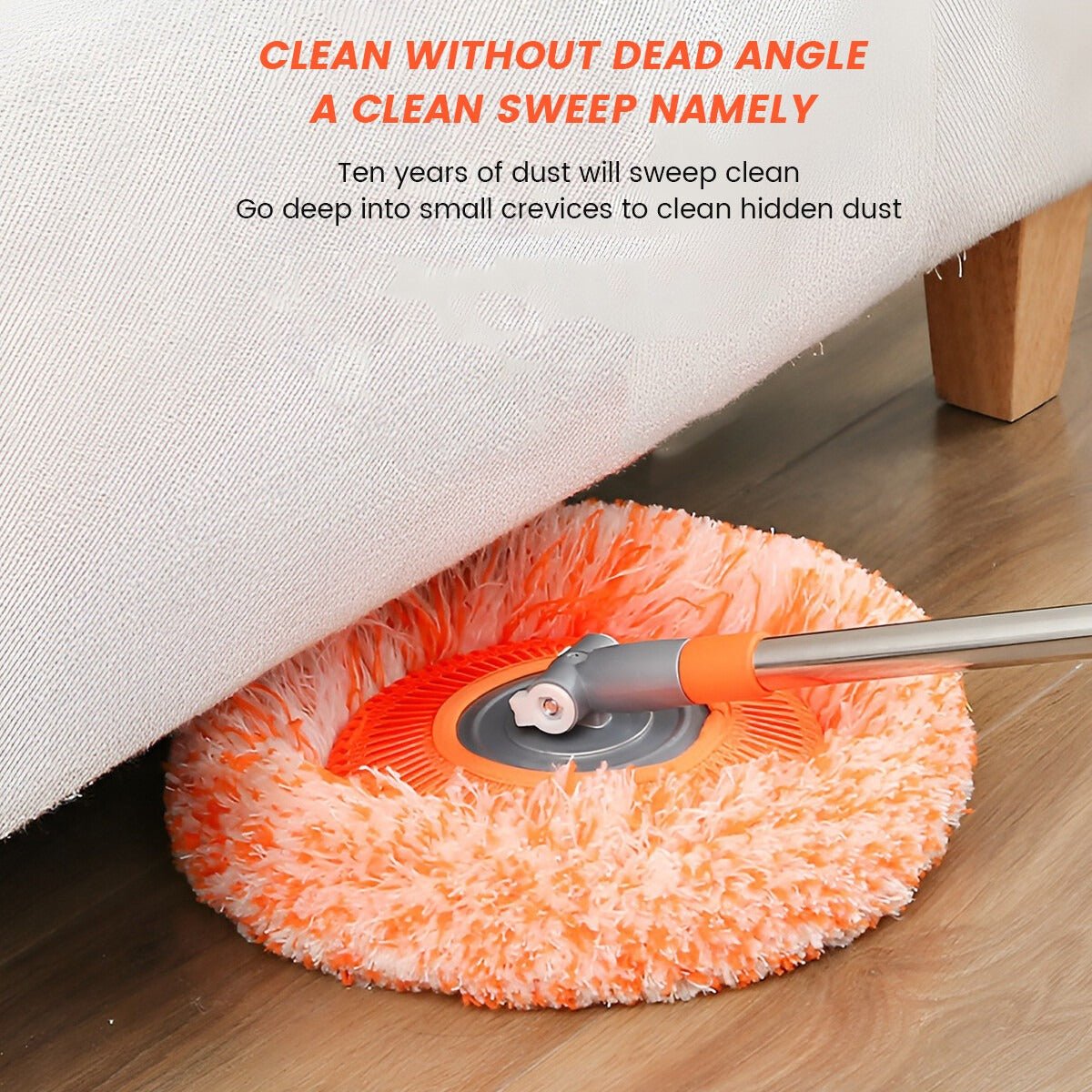 360° Sunflower Round Mop with Extendable Telescopic Handle | Multi - Purpose Floor, Glass & Car Cleaning Mop - Smart Flex Store