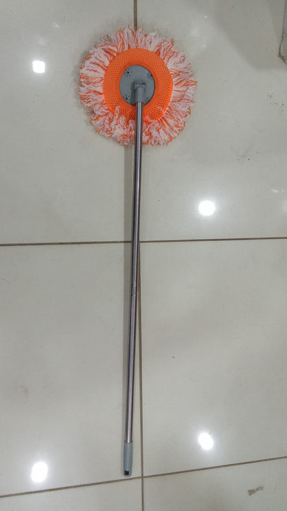 360° Sunflower Round Mop with Extendable Telescopic Handle | Multi - Purpose Floor, Glass & Car Cleaning Mop - Smart Flex Store