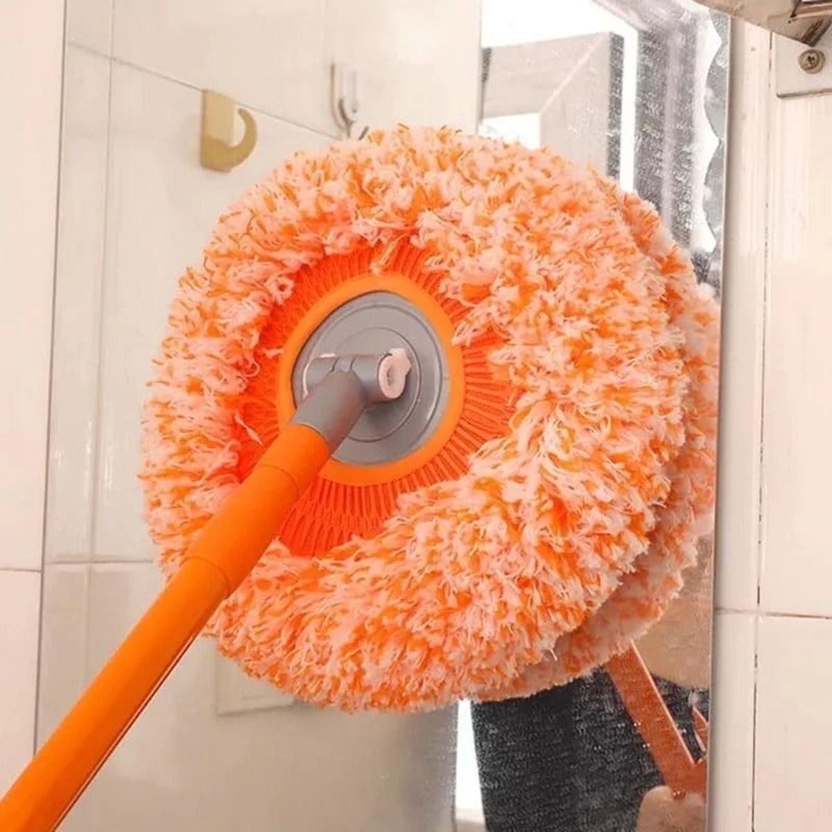 360° Sunflower Round Mop with Extendable Telescopic Handle | Multi - Purpose Floor, Glass & Car Cleaning Mop - Smart Flex Store