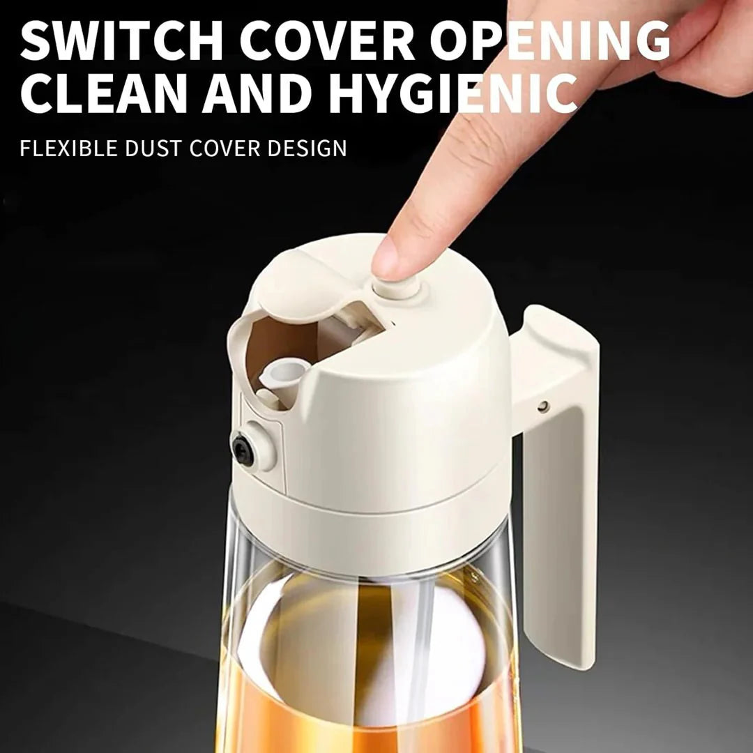 2 - in - 1 Olive Oil Dispenser & Sprayer 470ml (Glass) - Smart Flex Store