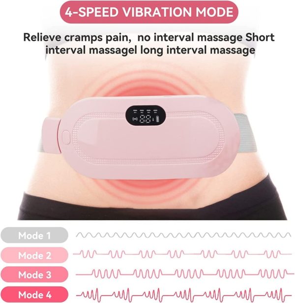 Portable Menstrual Heating Belt with Massage for Pain Relief