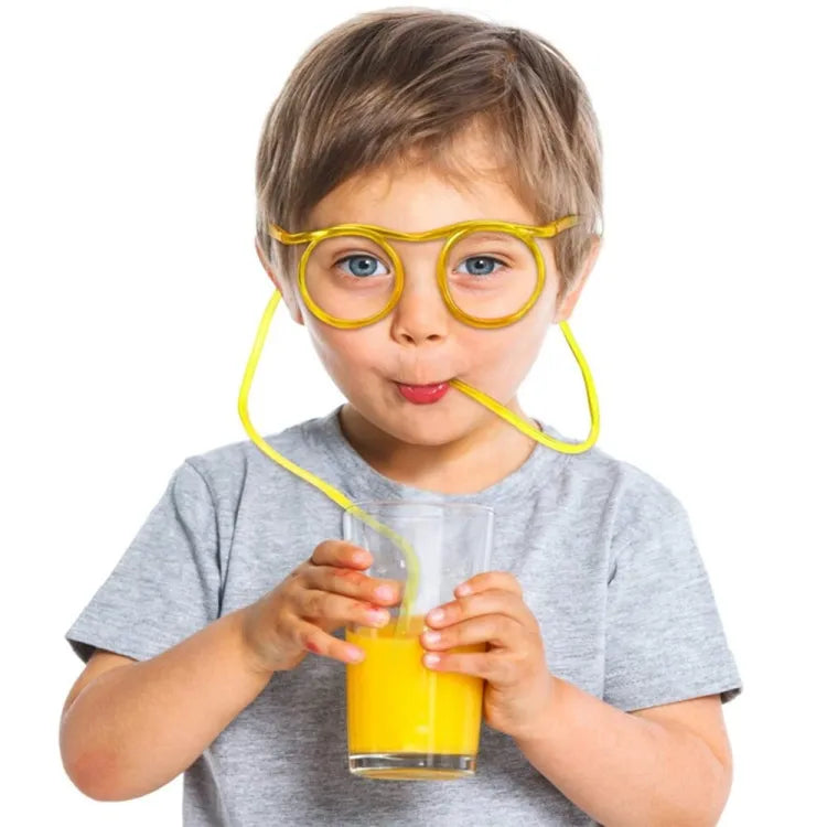 Funny Silly Straw Glasses Kids
