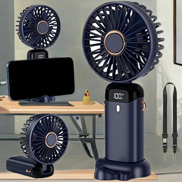 Rechargeable Mini Hand Fan LED Display