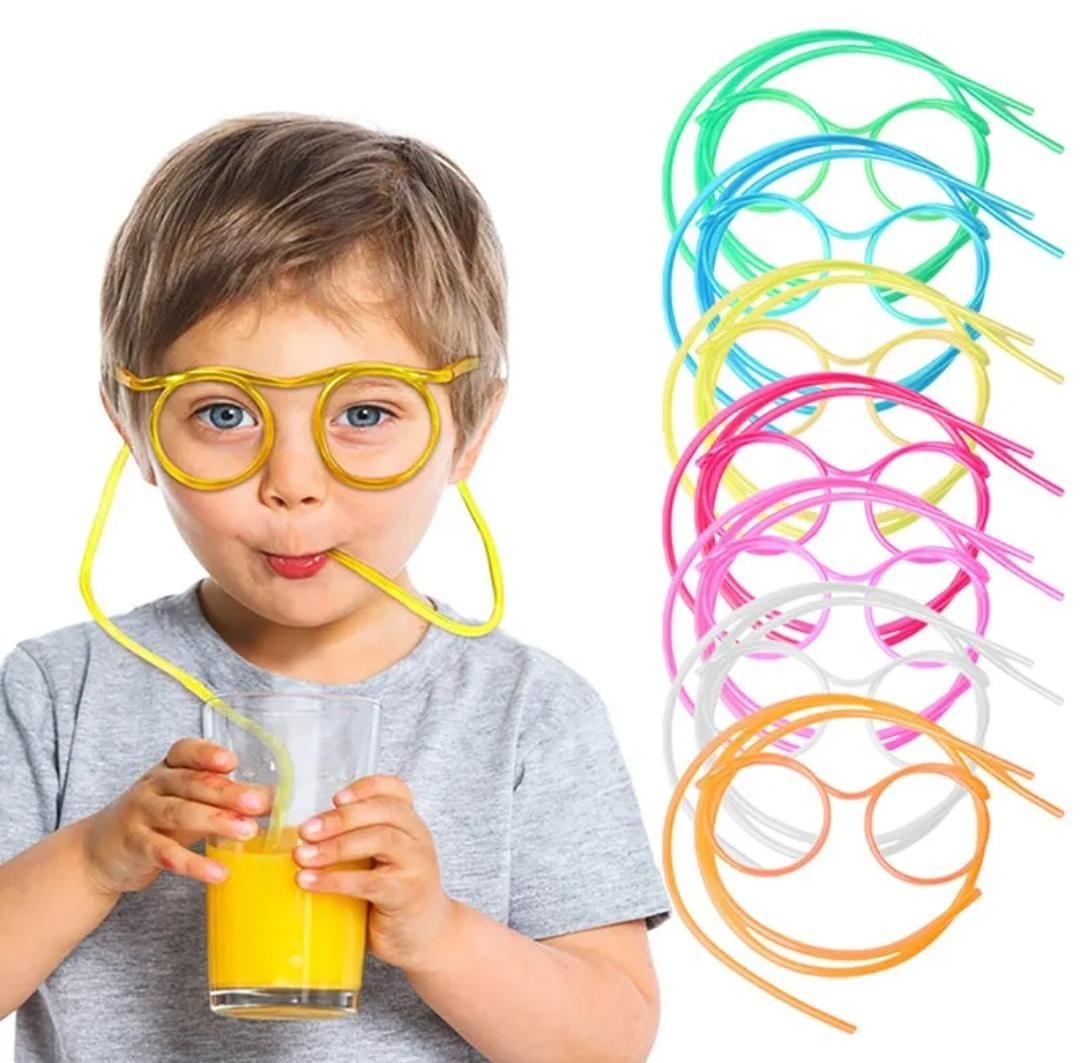 Funny Silly Straw Glasses Kids