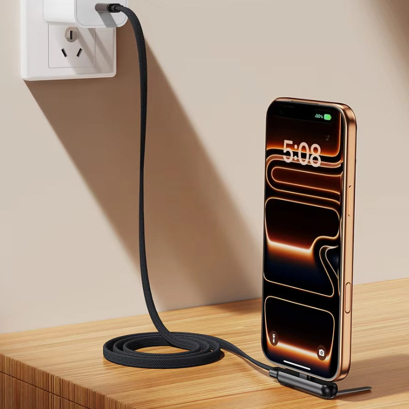 2-in-1 240W Fast Charging Cable with Stand