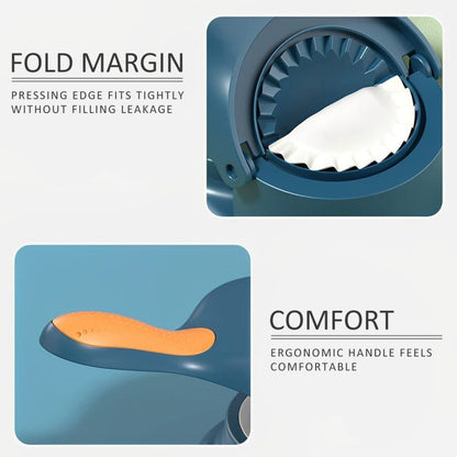 2 - in - 1 Manual Dumpling Maker Mold | Dough Press & Rolling Machine | Momos, Gyoza, Tortilla Kitchen Tool - Smart Flex Store