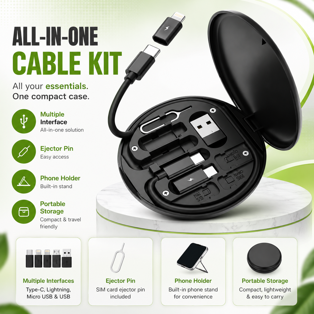 5-in-1 60W Fast Charging Cable Kit