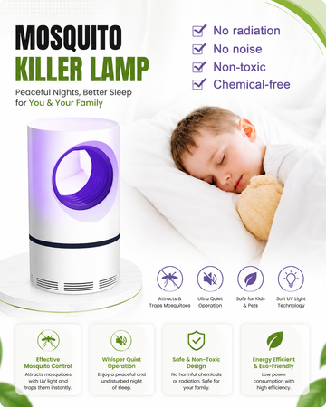 Electronic Mosquito Killer - UV LED Mosquito Trap Lamp