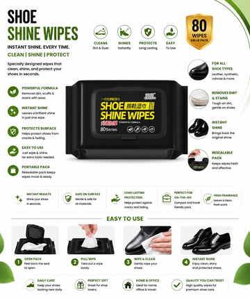 Portable Shoe Cleaning Wipes – Quick Sneaker & Leather Cleaner
