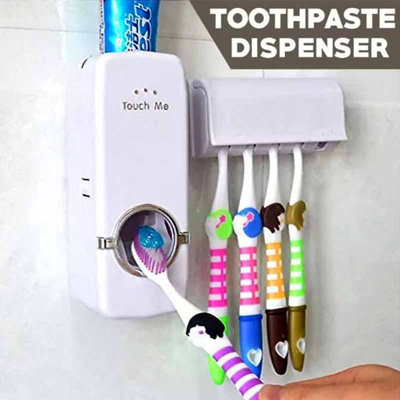 Tooth Paste Dispenser with Tooth Paste Holder - Smart Flex Store