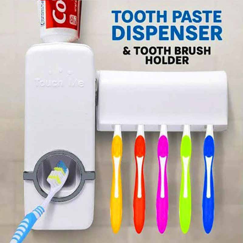 Tooth Paste Dispenser with Tooth Paste Holder - Smart Flex Store