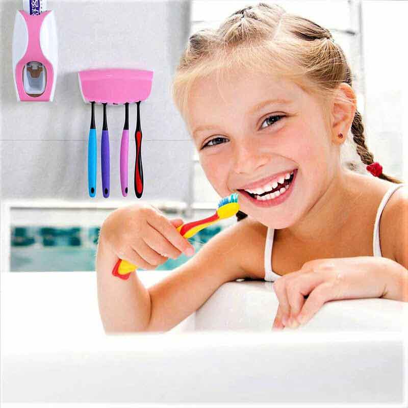 Tooth Paste Dispenser with Tooth Paste Holder - Smart Flex Store