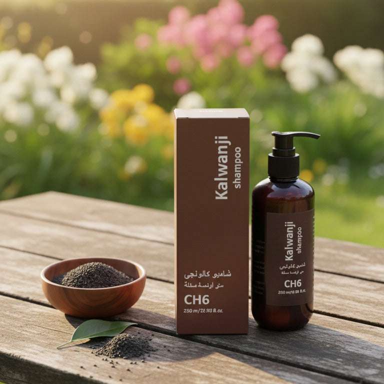 Organic Black Seed (Kalwanji) Shampoo – CH6 Herbal Hair Fall Control & Growth Formula | 250ml - Smart Flex Store