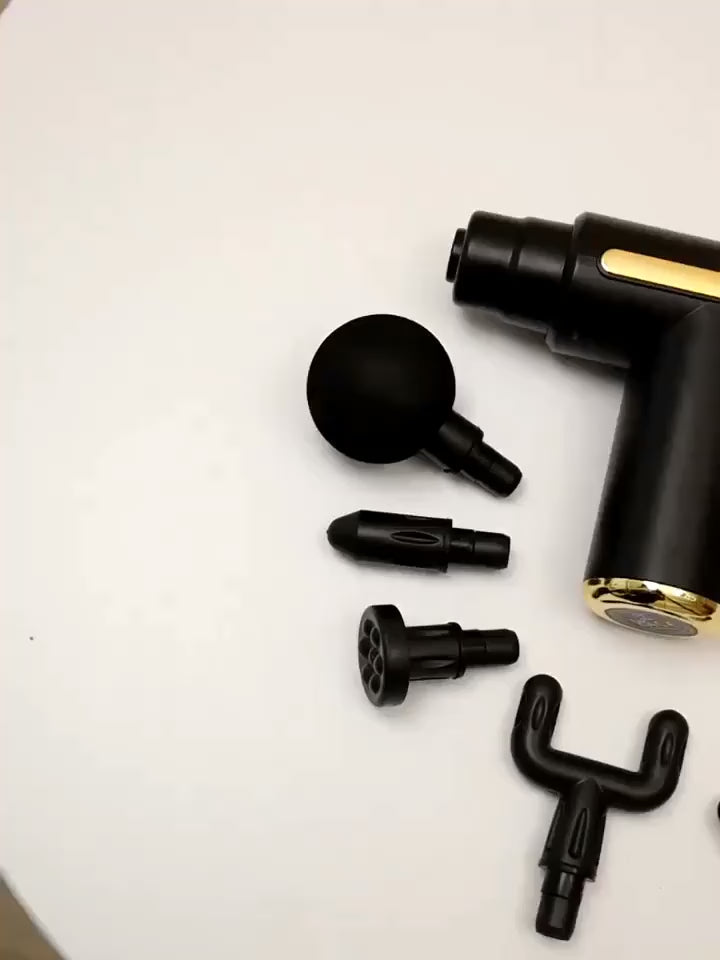 Powerful Deep Tissue Massage Gun – Multiple Attachments & Adjustable Speed